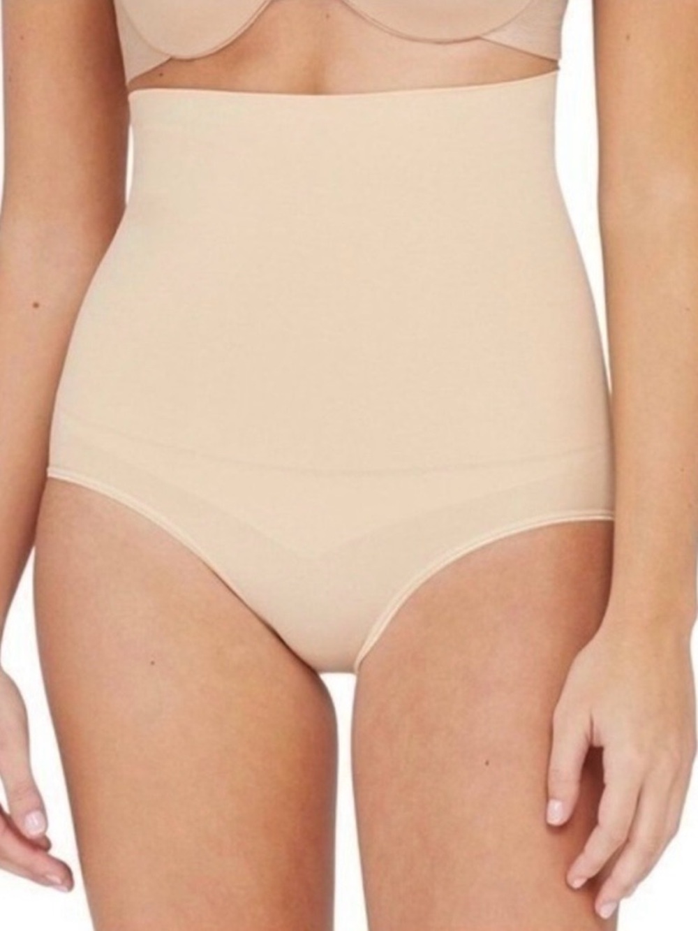 Spanx Assets High-Waist Control Brief Ultra Firm Shaping Beige Secure Fit Medium